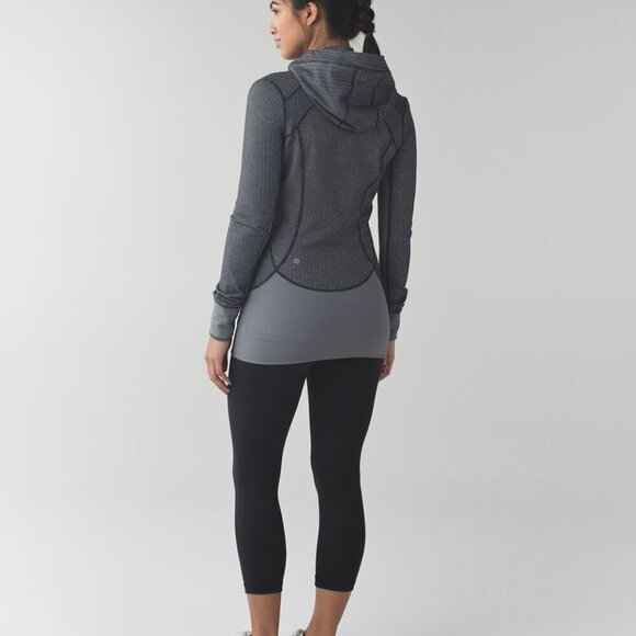 Lululemon Daily Practice Jacket- Herringbone Athleisure Full Zip Jacket- Size 6 - Picture 2 of 16